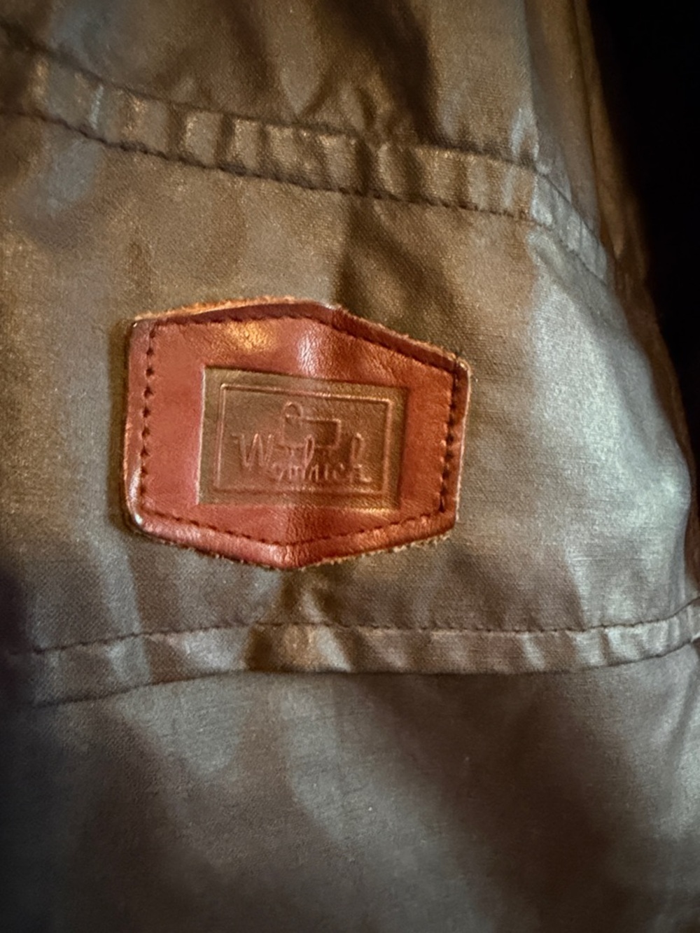 Vintage Woolrich Waxed Cotton Charcoal Hooded Trench Coat - Picture 5 of 13